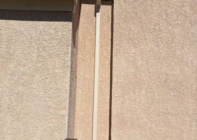 seamless gutter system and downspouts in rear of house shamong nj van's rain gutters south jersey
