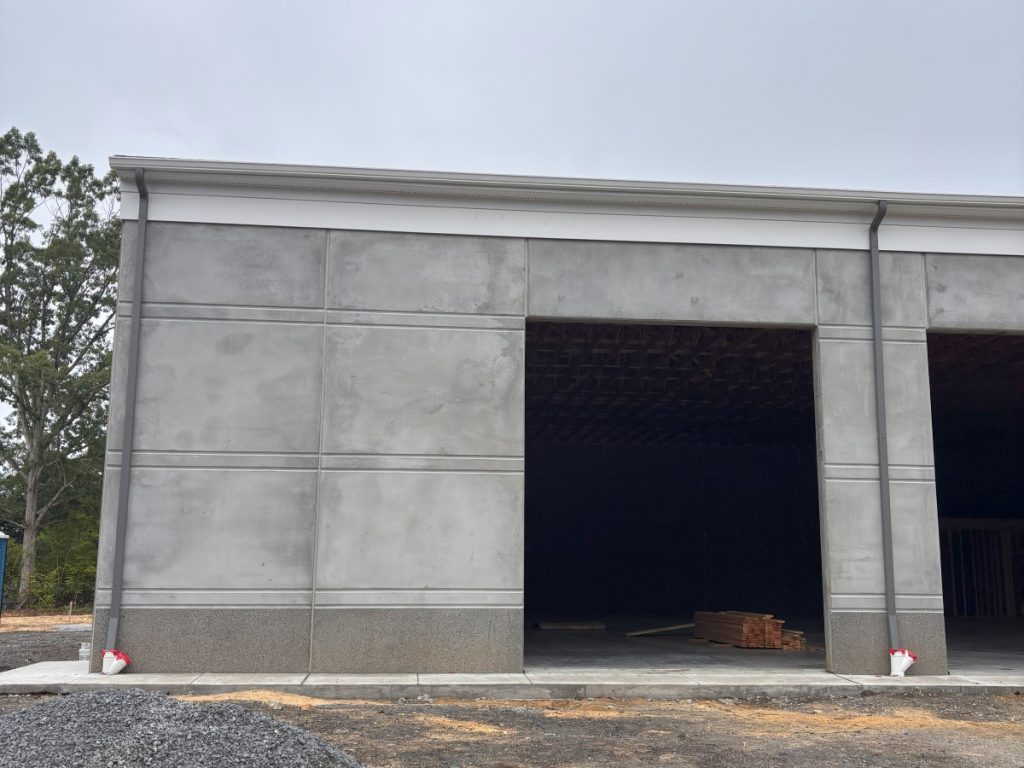 commercial gutters on industrial facility storage unit van's rain gutters south jersey